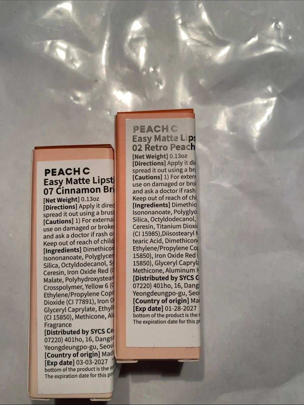 Peach C Easy Matte Lipstick Duo
